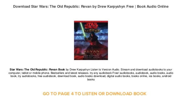 Star Wars The Old Republic Revan Epub Download